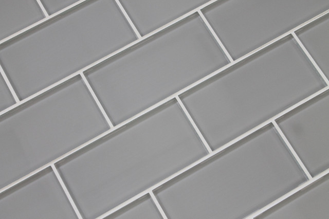 Pearl Gray Glass Subway Tile Contemporary Wall And Floor Pearl Gray Glass Subway Tile 3 X6 Tiles