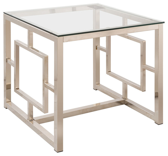 Coaster Cairns Square Glass Top End Table In Nickel Contemporary Side Tables And By Zfurniture - Cairns Square Mirrored Coffee Table Silver Coaster Cairns Square Glass Top End Table In Nickel Contemporary Side Tables And By Zfurniture - Cairns Square Mirrored Coffee Table Silver