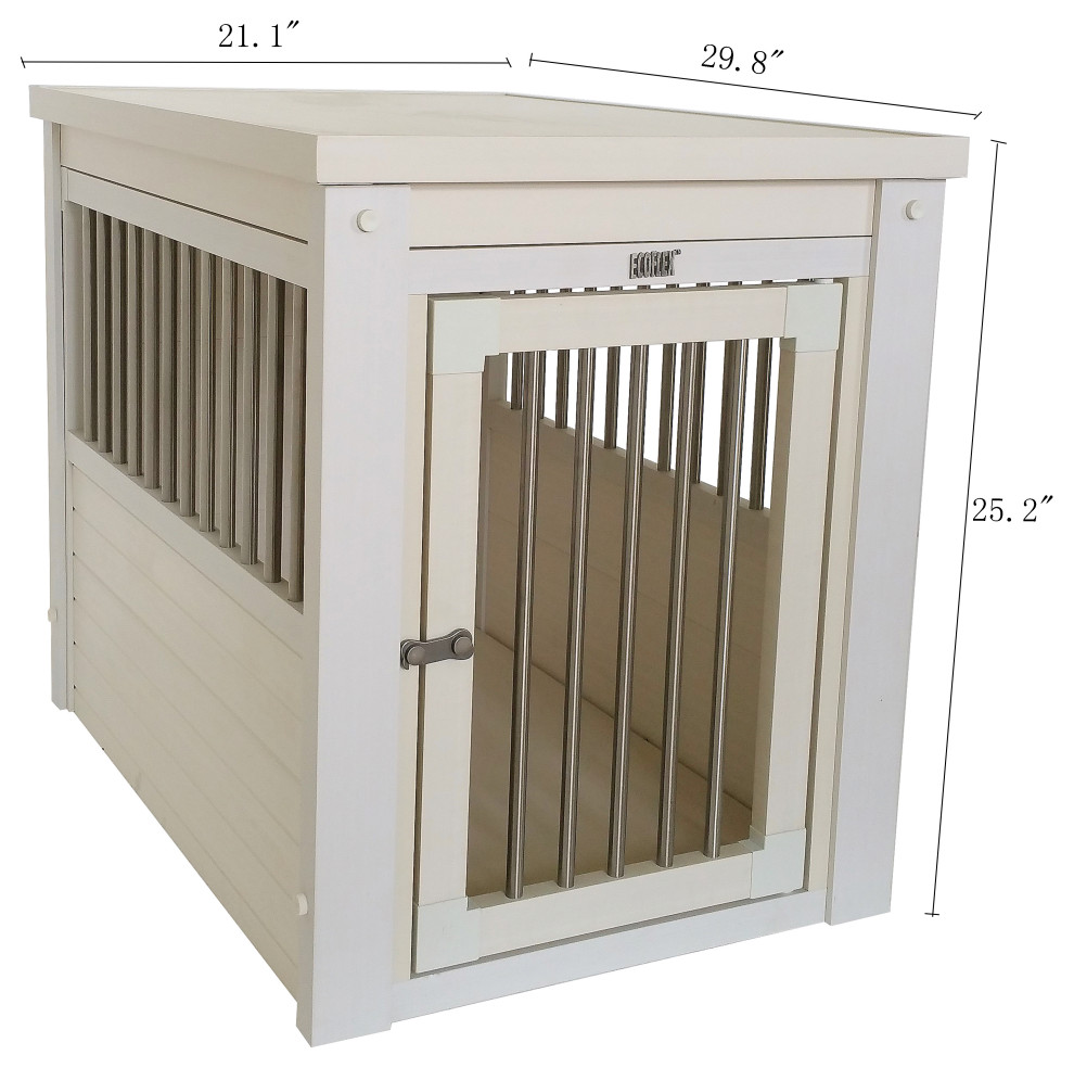 ECOFLEX® Dog Crate End Table Transitional Dog Kennels And Crates