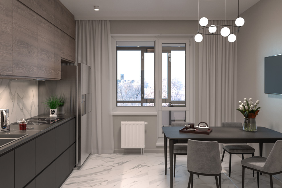 Дизайн-проект трехкомнатной квартиры в Санкт-Петербурге