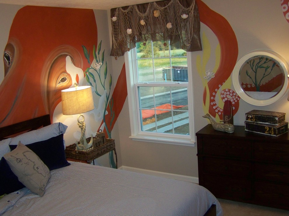 This is an example of a tropical kids' room in Indianapolis.