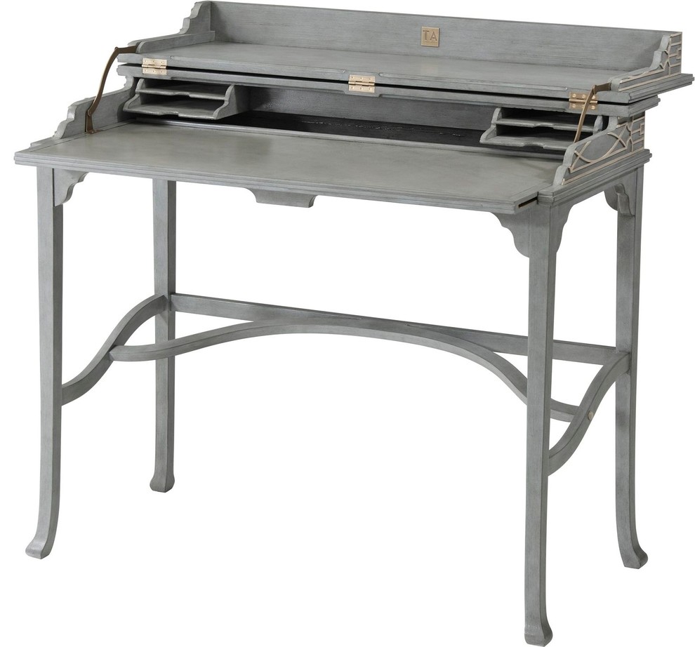 Theodore Alexander Morning Room Campaign Desk Transitional Desks