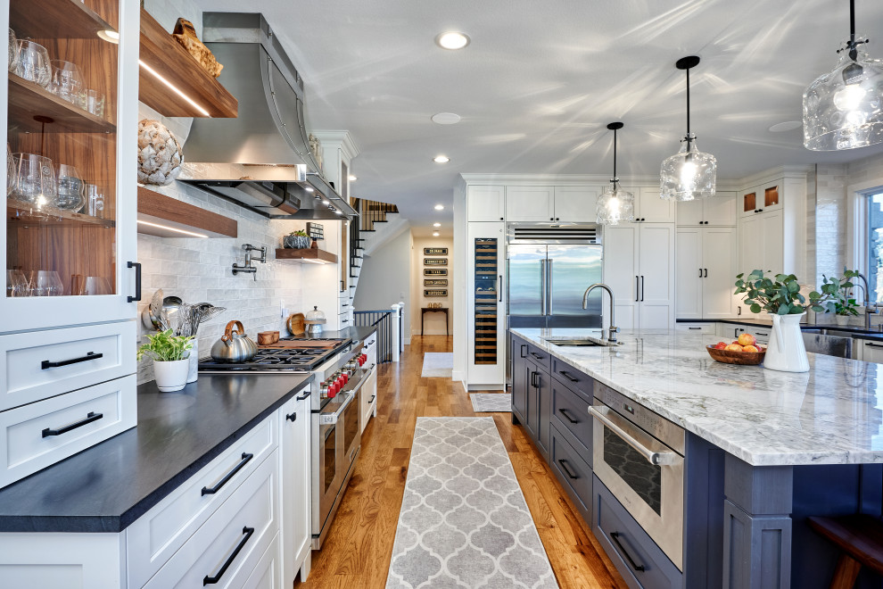 Inspiration for a transitional kitchen remodel in Denver