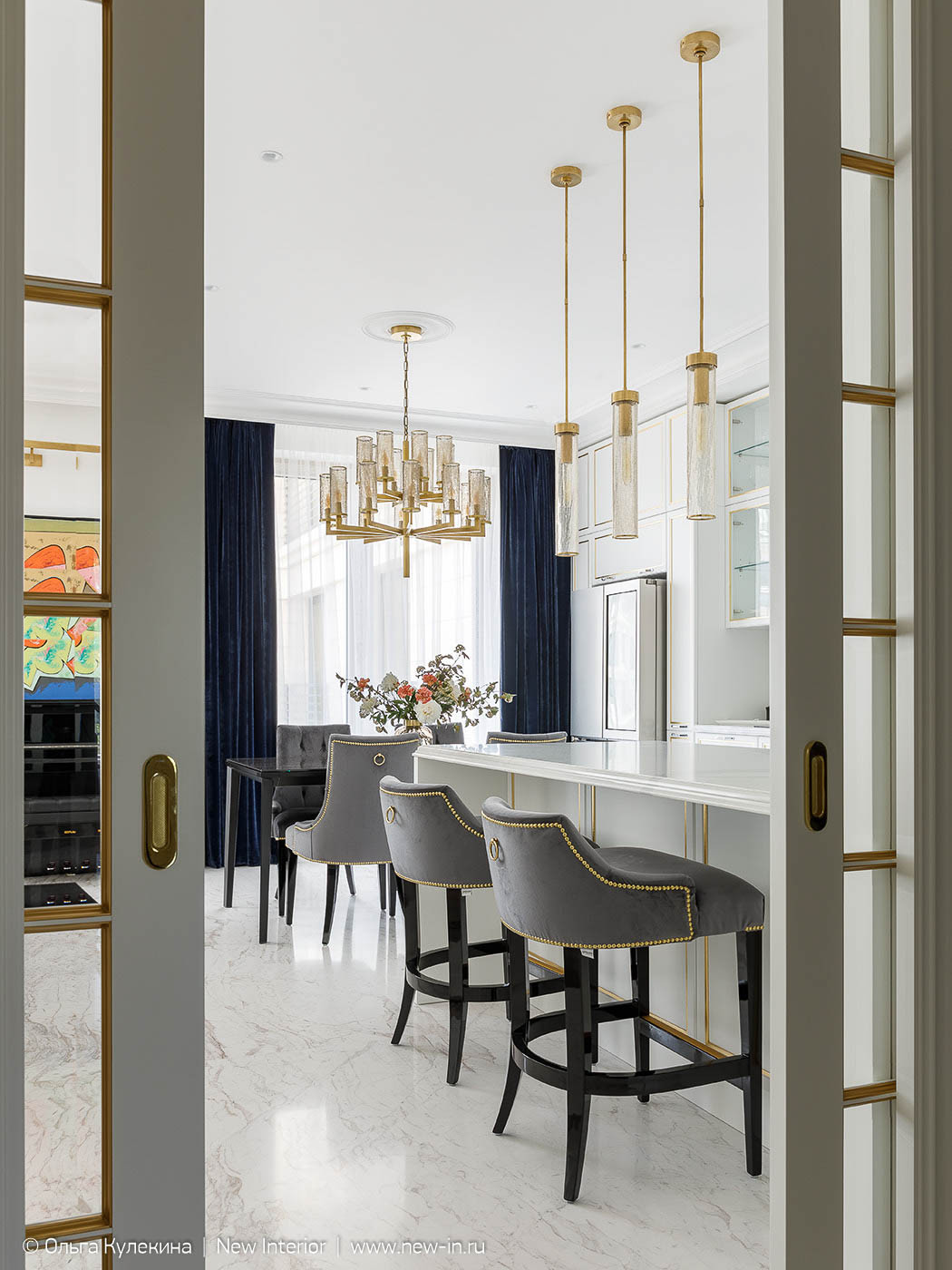 Квартира на Крестовском в стиле современная классика - 125 м²