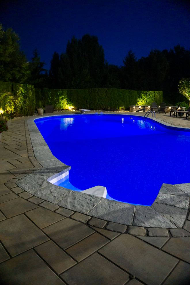 Manalapan, NJ: Pool Renovation & Paver Patio