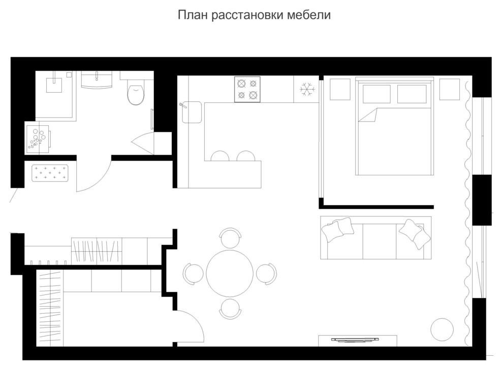 Проект + ФОТО. Интерьер квартиры для зрелой дамы.