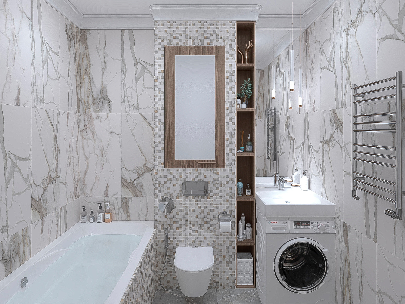 Дизайн санузлов в 3D