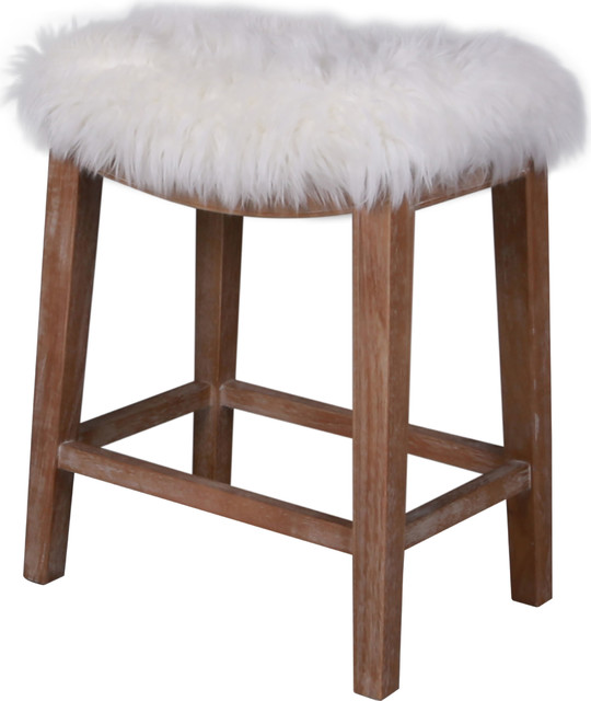 Elmo Faux Fur Counter Stool Contemporary Bar Stools And Elmo Faux Fur Counter Stool Contemporary Bar Stools And By Hedgeapple