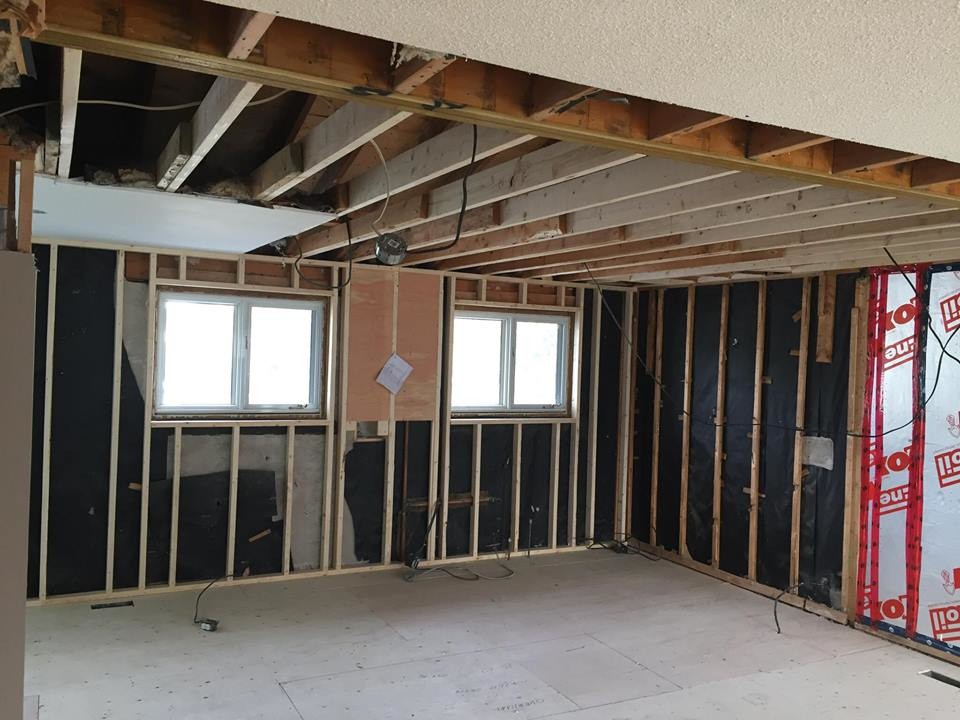 Complete Main Floor Renovation - Remove 22 ft long load bearing wall - kitchen