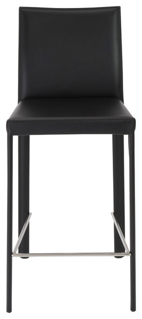 Black Stainless Steel Bar Stool hasina counter stool set of 2 black stainless steel