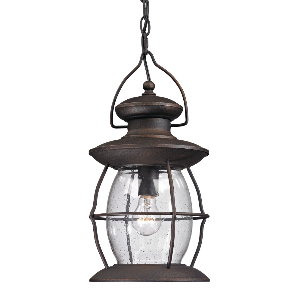 Village Lantern 1Light Outdoor Hanging Lantern Rustic Outdoor