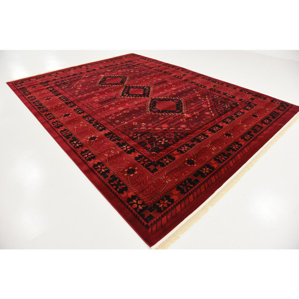 Unique Loom Lincoln Tekke Rug, 9'x12' Southwestern Area Rugs by