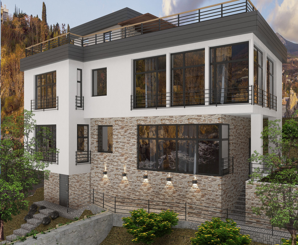 Фасад в современном стиле