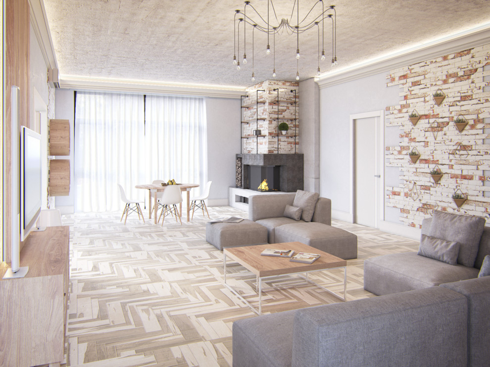 Интерьер в стиле Лофт для молодой семьи