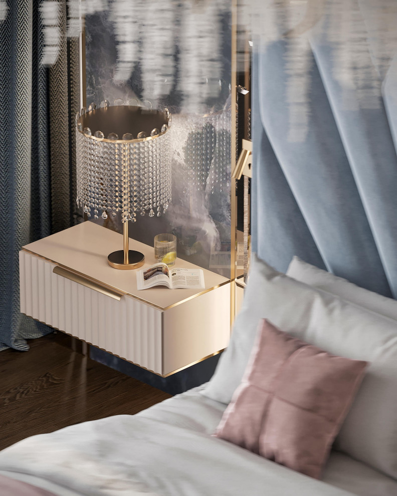 Роскошный дизайн квартиры в стиле современная классика в ЖК "Квартал Лахта парк"