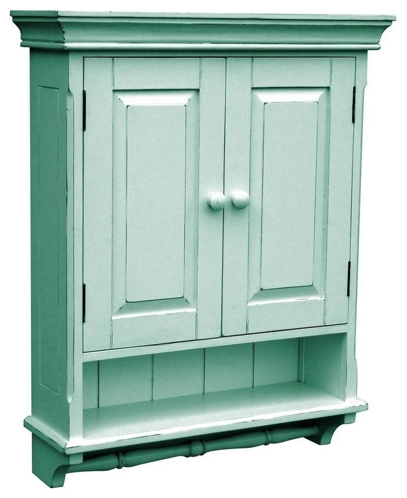 New Painted French Country Cabinet, Blue