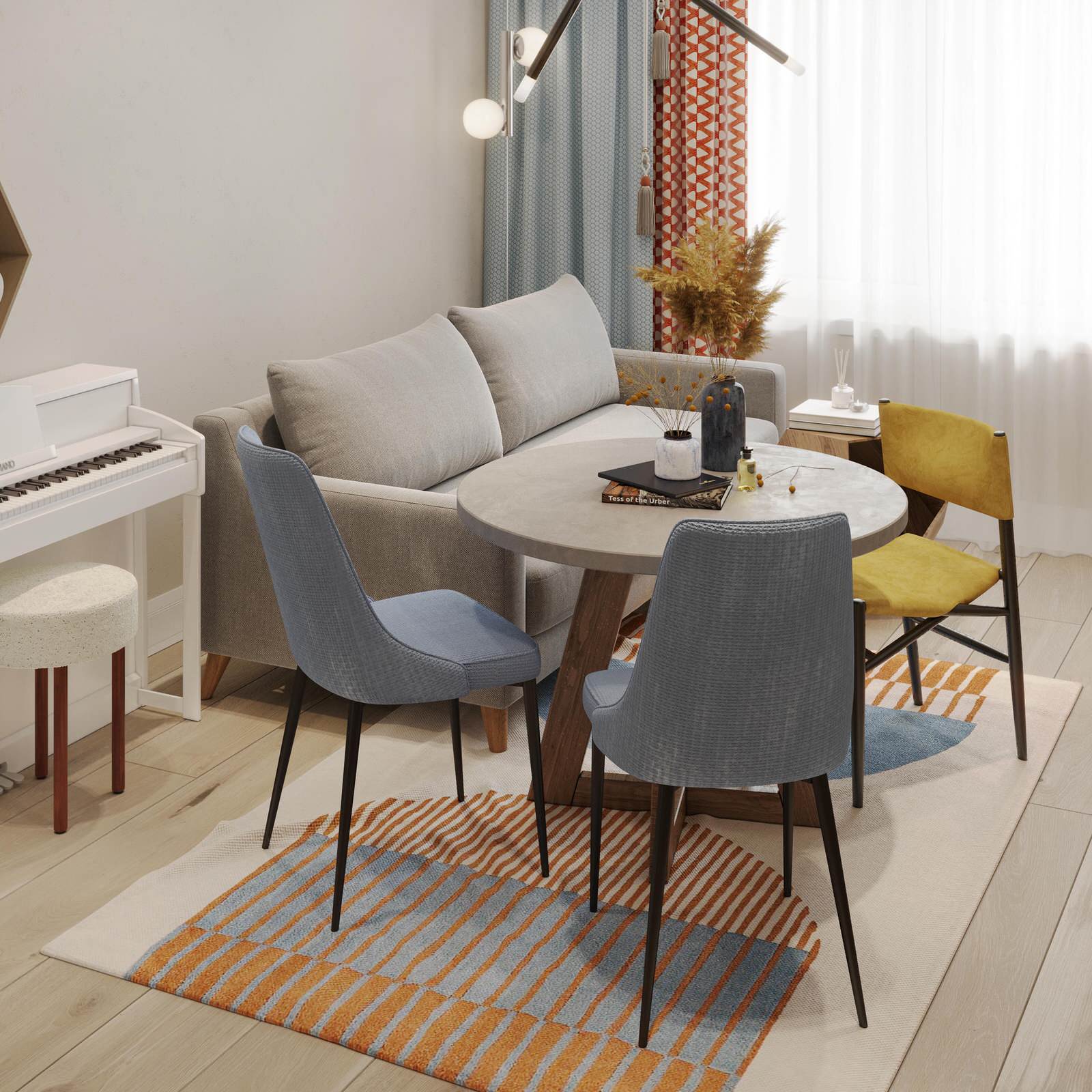 Дизайн интерьера квартиры в скандинавском стиле в ЖК "Московские ворота II"