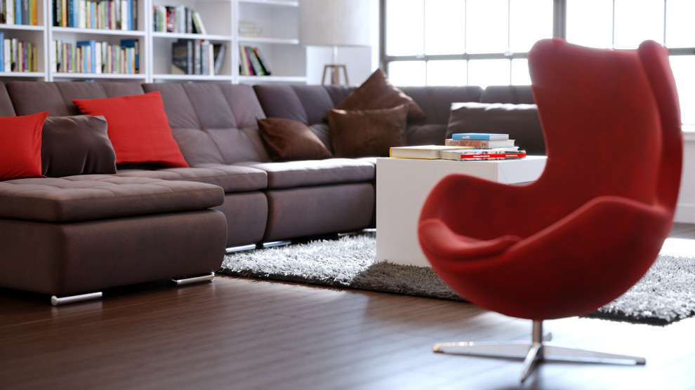 Гостиная в скандинавском стиле