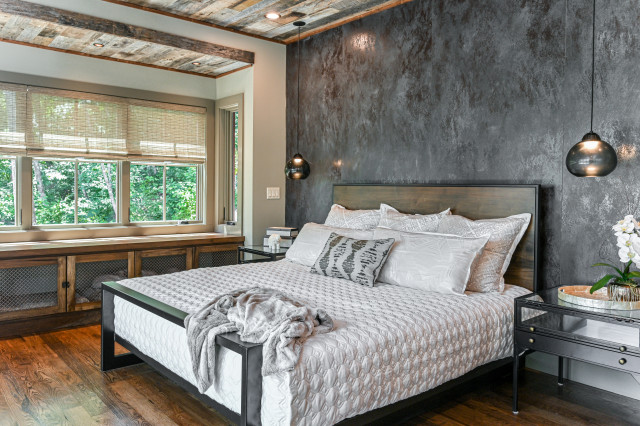 Modern Ranch rustico-dormitorio