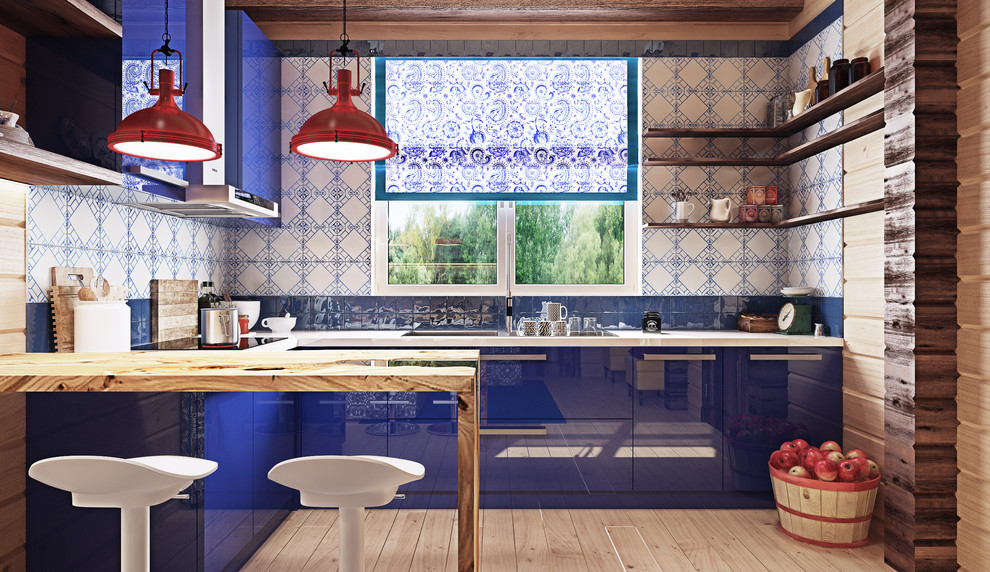 Кухня - гостинная в банном домике