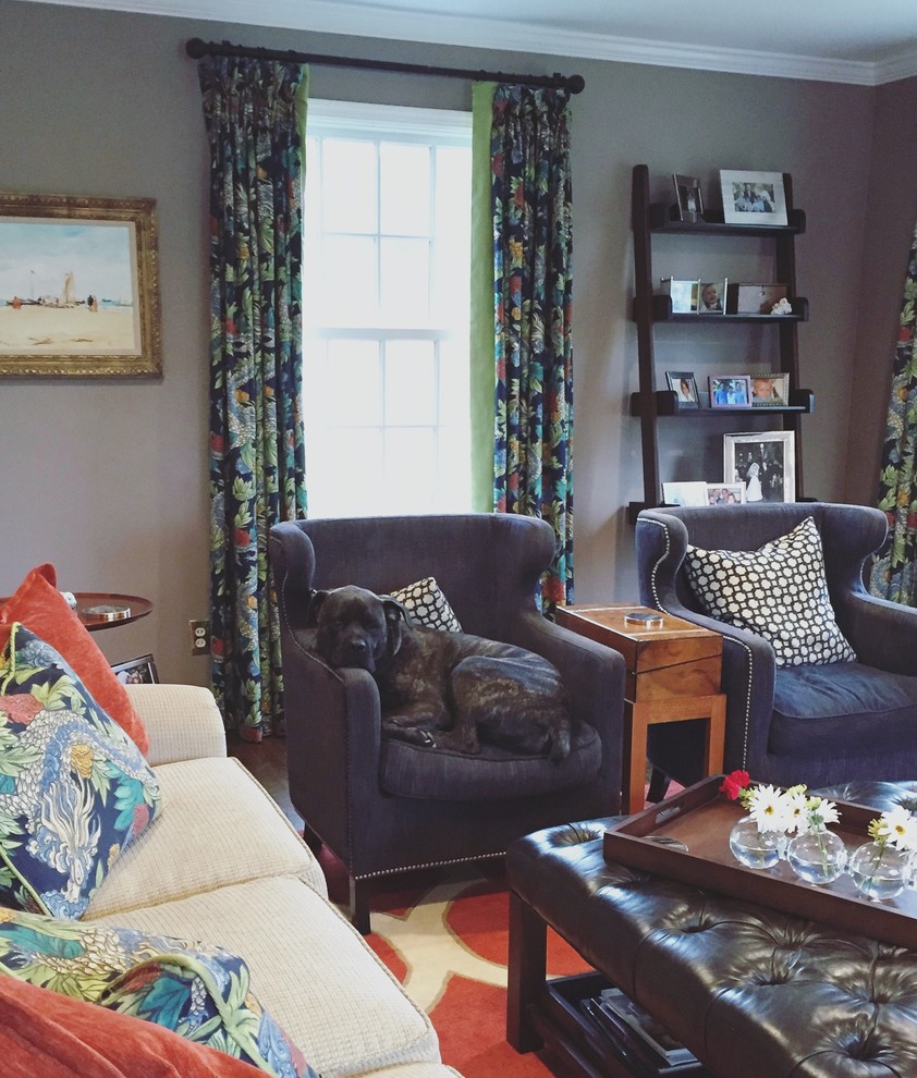 Example of a transitional home design design in New York