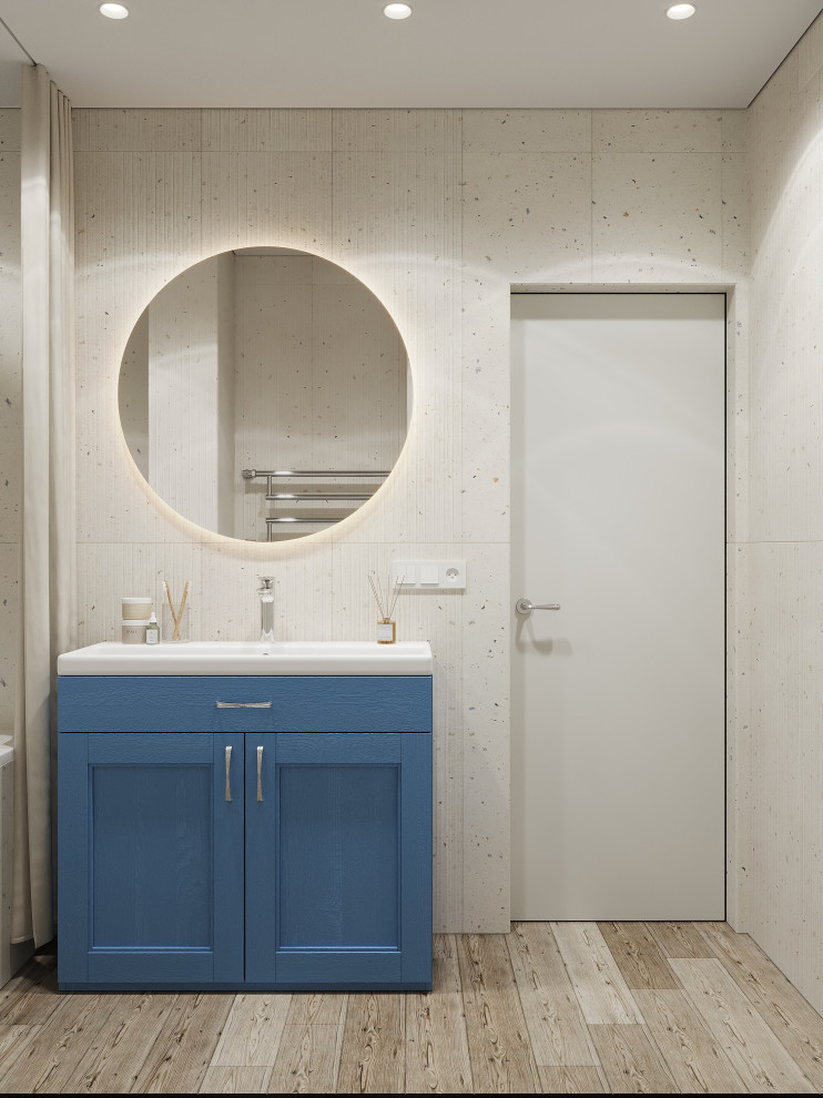 Интерьер квартиры с синими акцентами