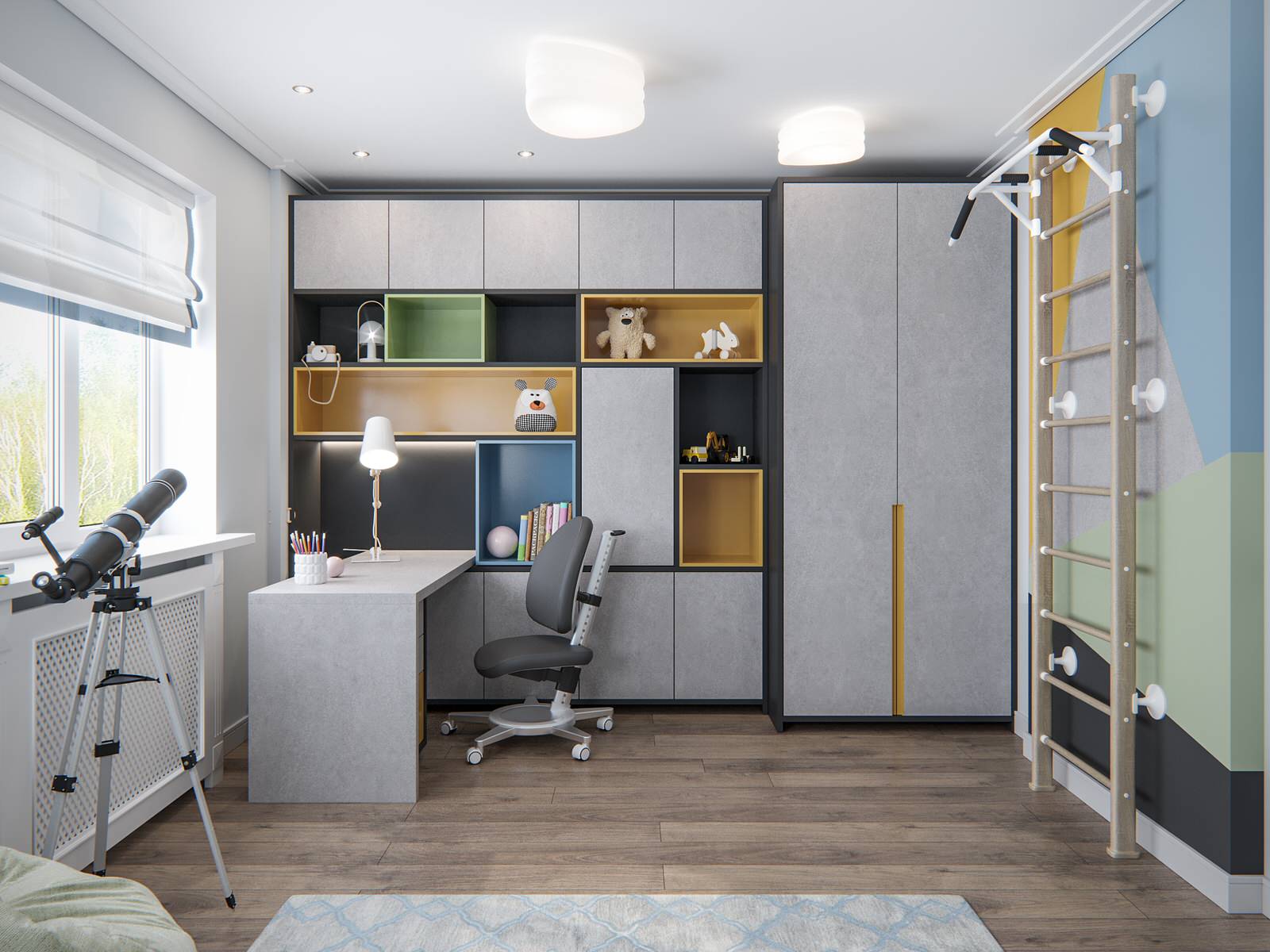 Уютная квартира в современном стиле для семьи с детьми