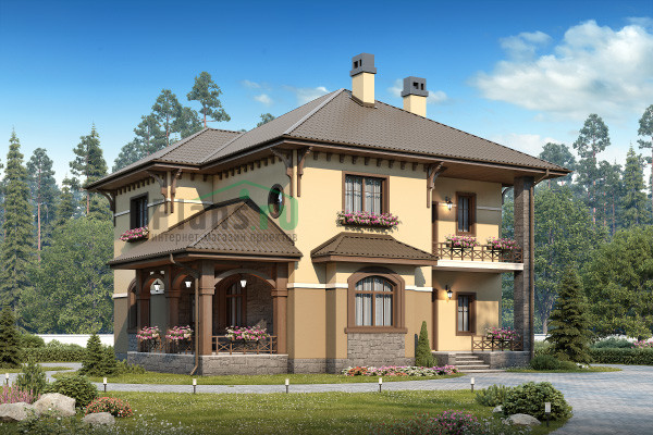 Проект дома из газобетона 60-10