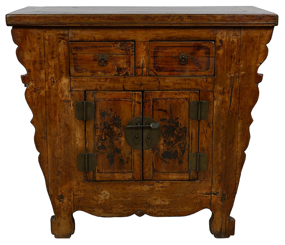 Consigned Antique Chinese Qing Dynasty painted chest Asian