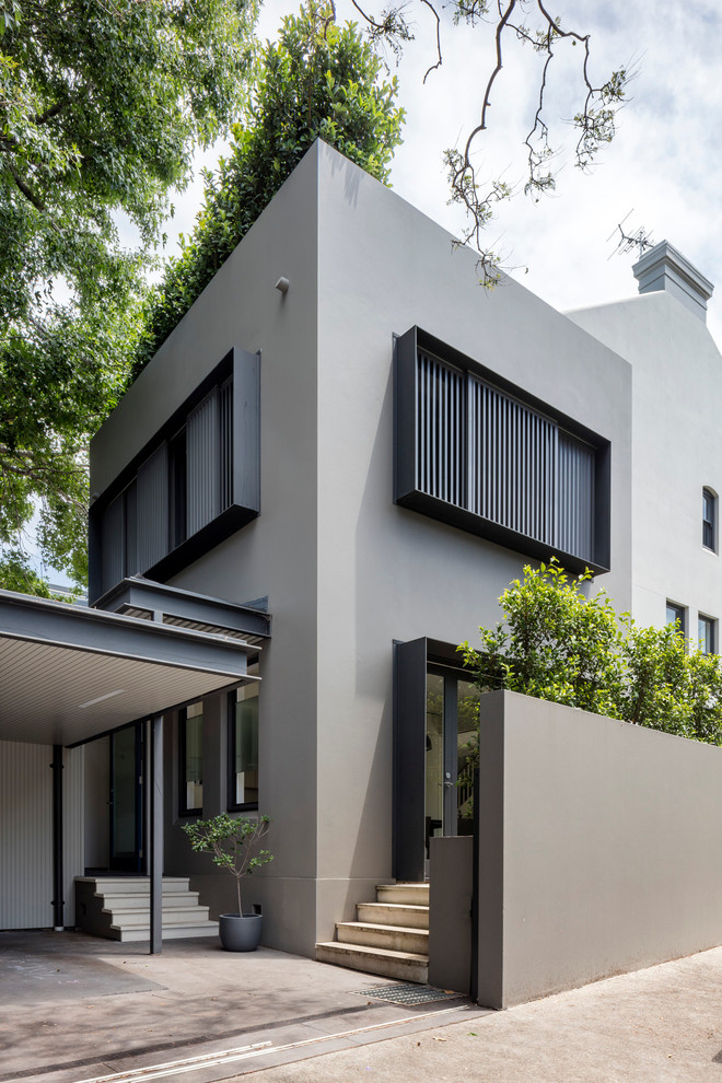 Design ideas for a contemporary exterior in Sydney.