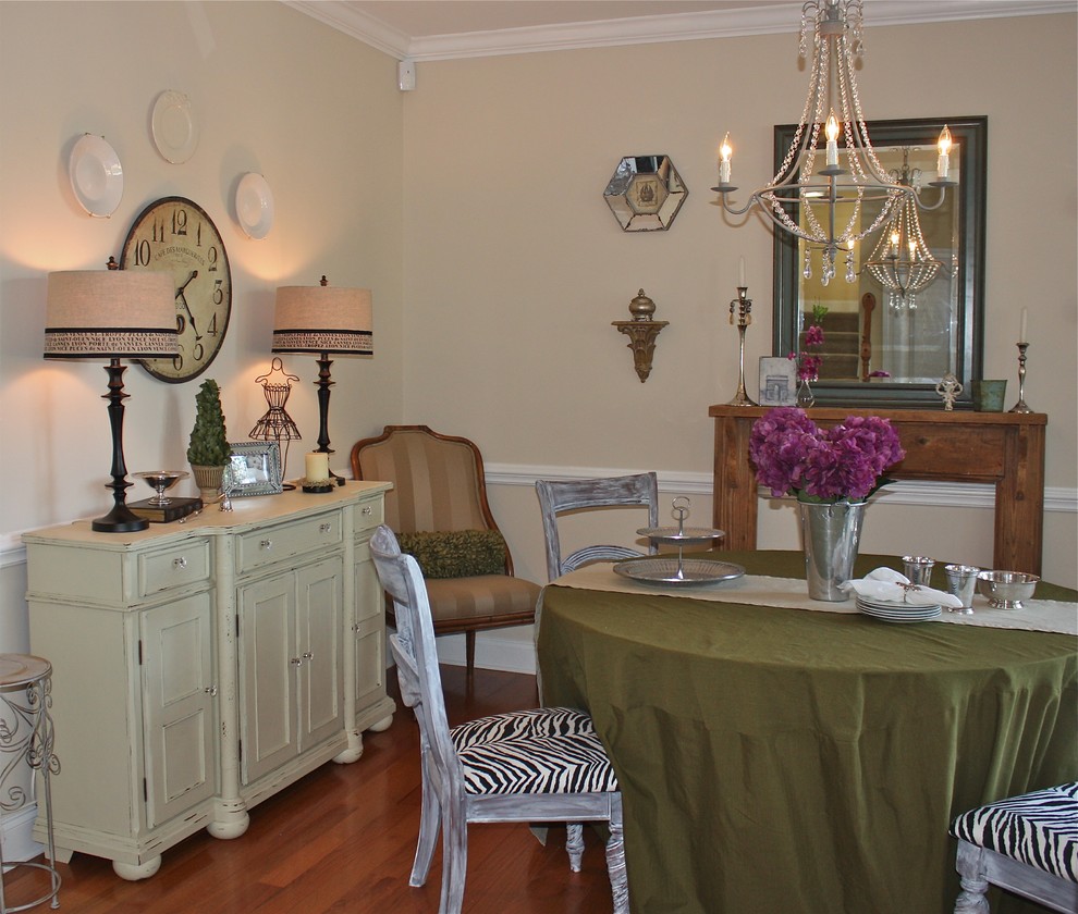 Photo of a transitional dining room in Charleston.