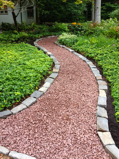 Rear Gravel Walkway Garden Wilmington By Disabatino Landscaping And Tree Care Houzz Uk