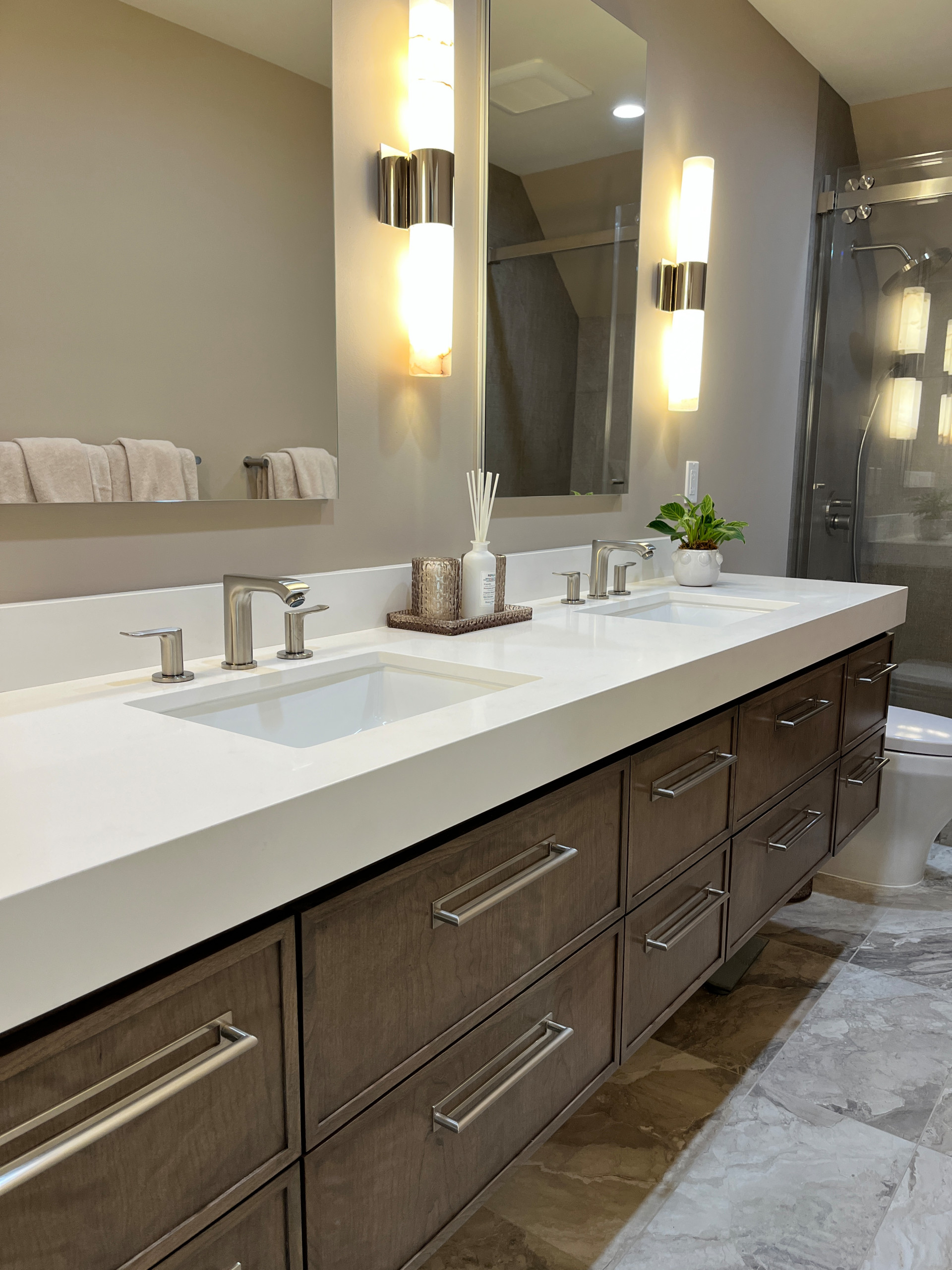 Novato |  Contemporary Bathroom Remodel