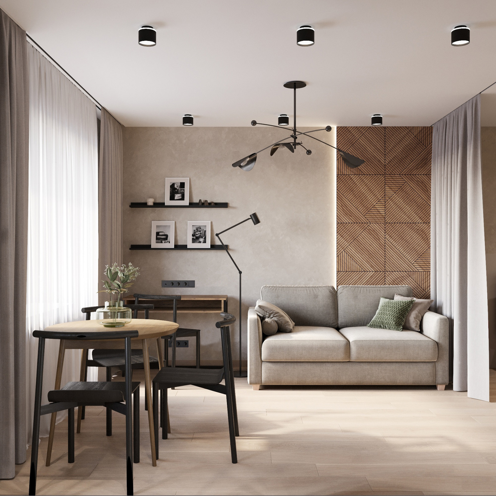 Дизайн проект квартиры , площадью 36 кв.м