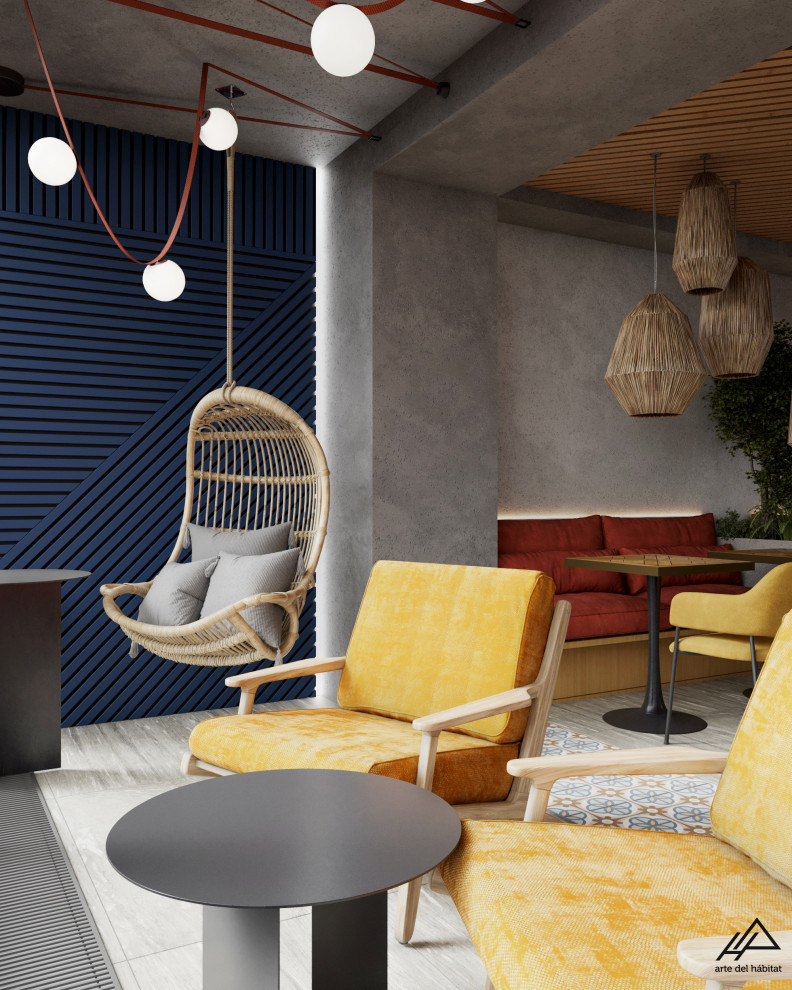 Интерьер кофейни в самом сердце города