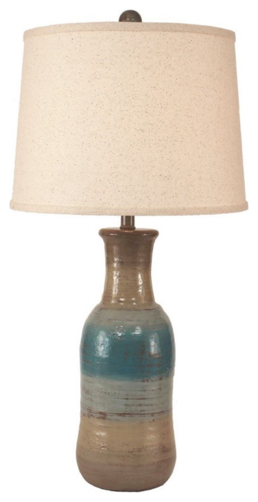 Surf Faux Clay Jug Table Lamp Farmhouse Table Lamps by Furniture Barn USA Houzz