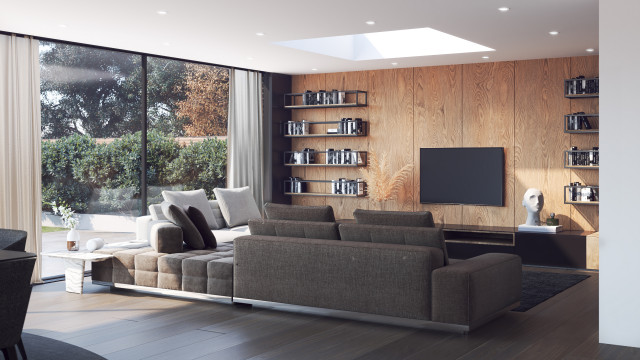Modern Private Residence contemporary-living-room