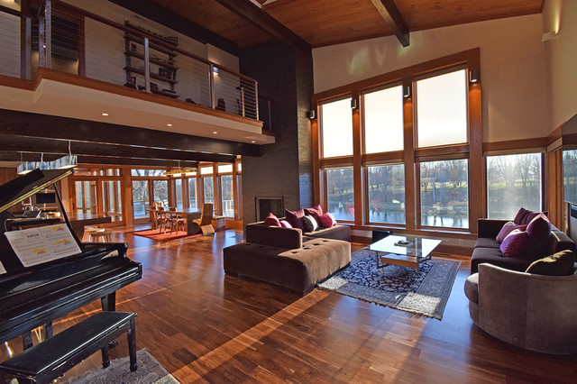 Prairie Views modern-wohnbereich