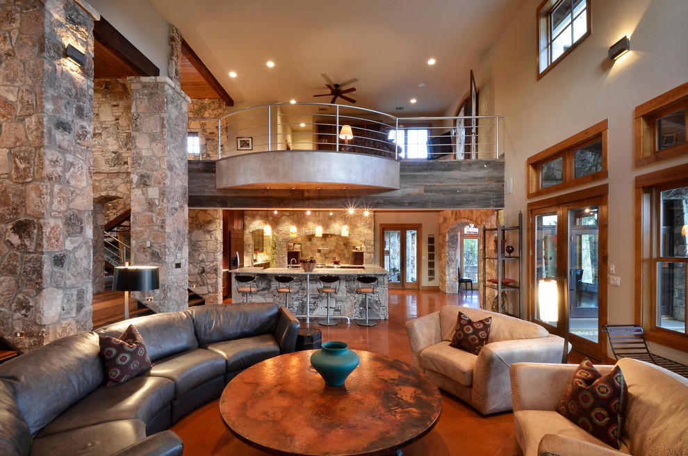 River Mountain Ranch Rustic Living  Room  Austin  by 