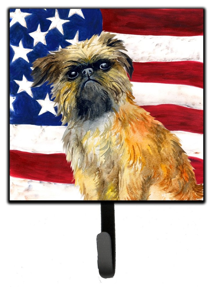 Brussels Griffon Patriotic Leash Or Key Holder Bb9687sh4 Contemporary Wall Hooks By The Store