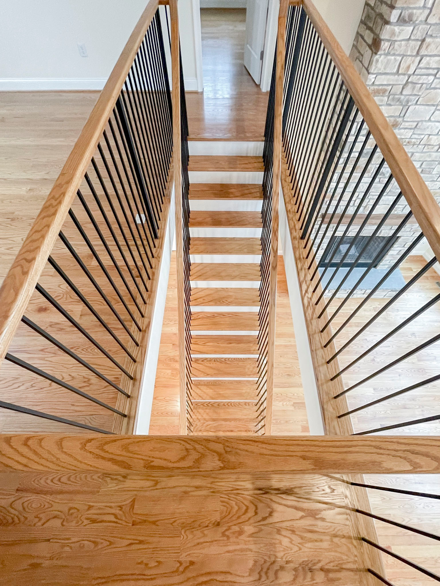 97_Airy Straight-Floating Staircase in Transitional-Mountain Home, Luray, VA 228