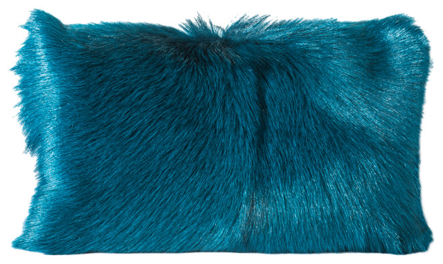 turquoise fluffy pillows