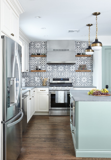 Going Green Kitchen And Family Room George To The Rescue Country Kitchen New York By Lavette S Home Style