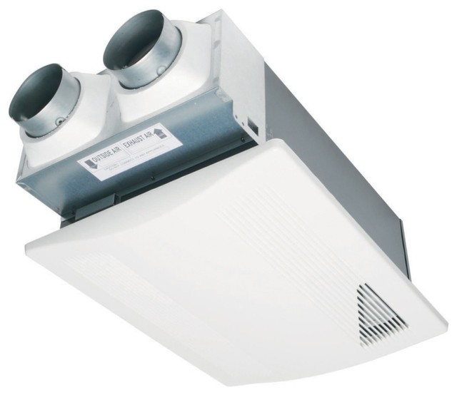 Panasonic 0.8Sone 40 CFM Energy Star Bathroom Fan, White Contemporary Bathroom Exhaust Fans