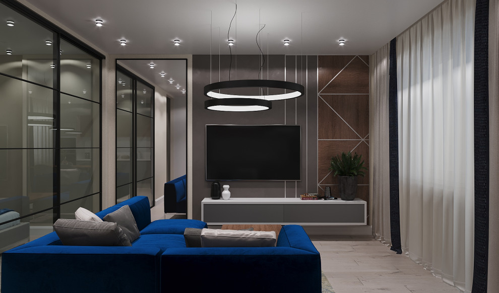 Однокомнатная квартира в стиле контемпорари