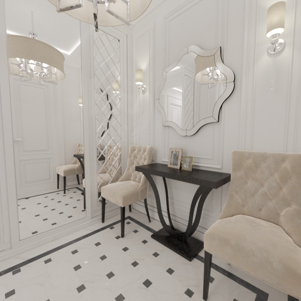 Двухкомнатная квартира в классическом стиле