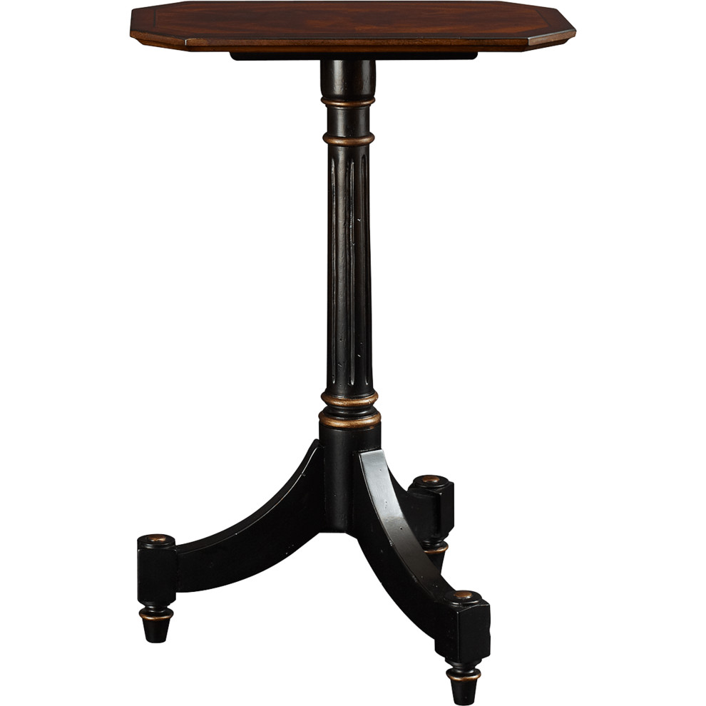 Fine Furniture Design Black & Gold Angular Side Table