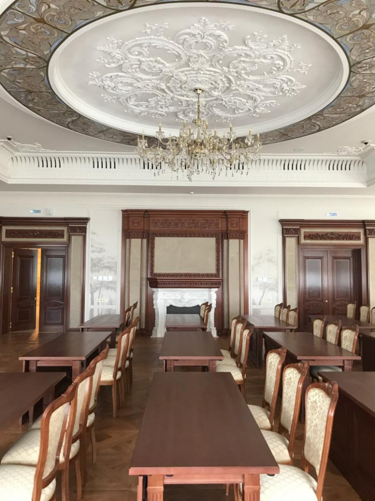 Витражный потолок в БЦ