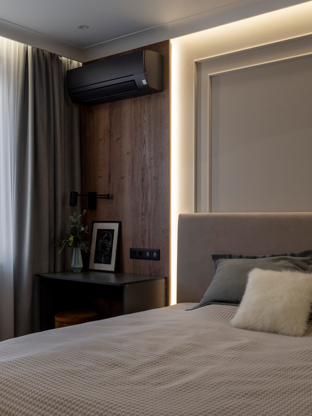 Спальная для молодой пары в ЖК Лучи