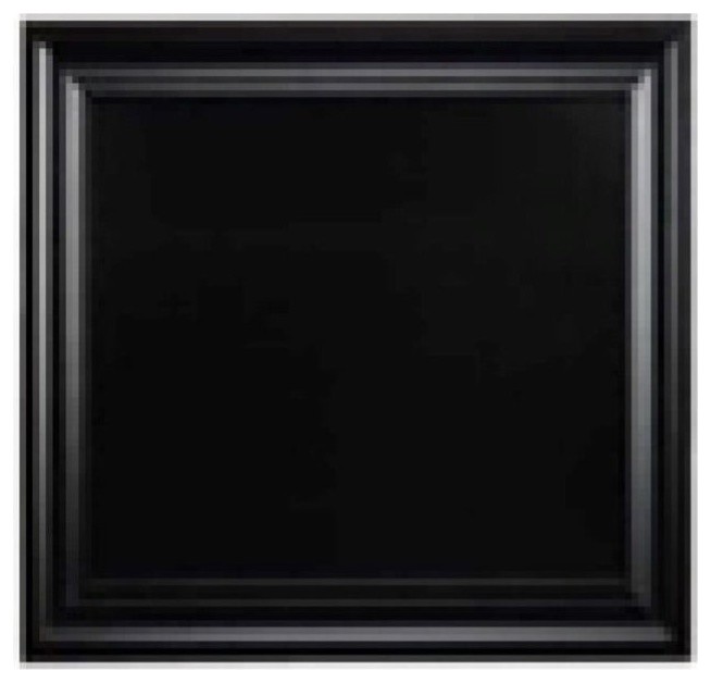 Linon 24x30 Wood Framed Chalkboard in Black